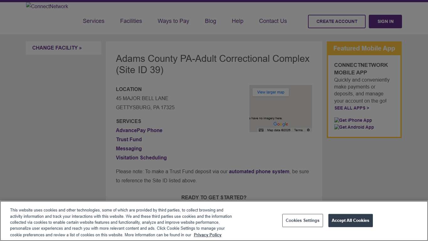 Adams County PA-Adult Correctional Complex ConnectNetwork